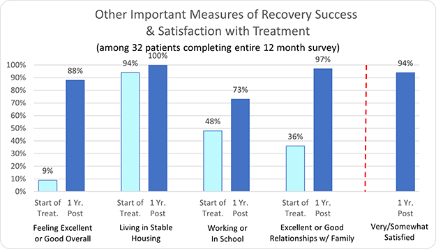 New Directions Other Important Measures of Recovery Success & Satisfaction with Treatment