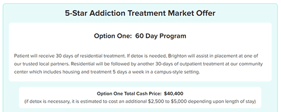 5-Star Addiction Treatment Market Offer