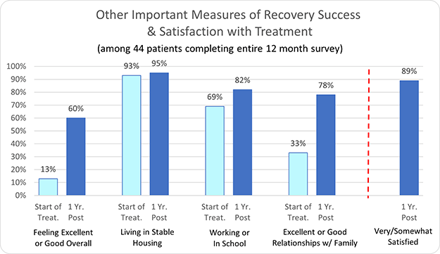 Multi Concept Other Important Measures of Recovery Success & Satisfaction with Treatment